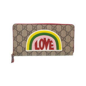 Gucci GG Supreme Zip Long Wallet